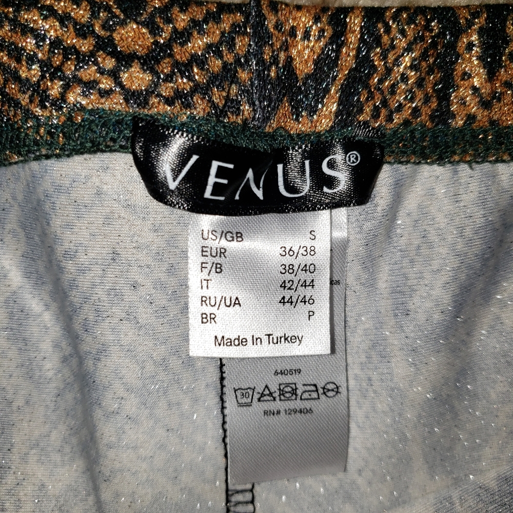 Venus Python Print Bike Short Size Small - Picture 4 of 6
